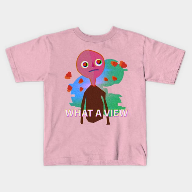 WhatAViewQueVistaJackStauberTributo Kids T-Shirt by Crimson M Letter Store